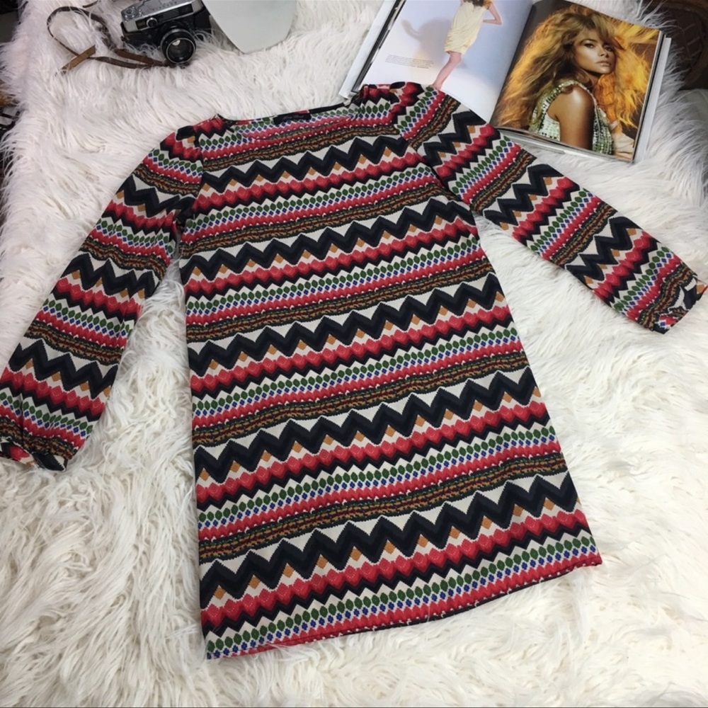 Honey Punch long sleeve shift dress